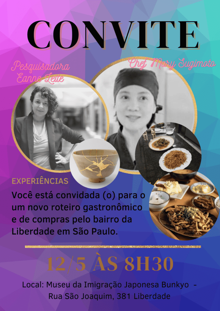 Convite para participar da experiência cultural imersão na cultura japonesa