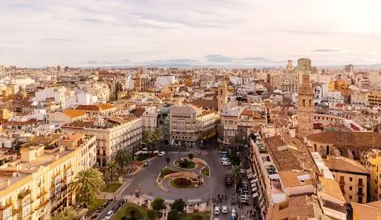 Valencia na Espanha vista do alto