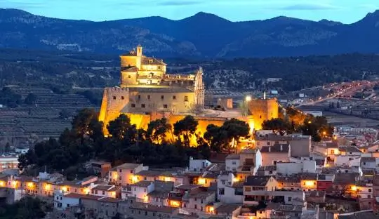 Vista aérea da cidade de Caravaca de La Cruz