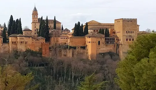 Vista da Alhambra em Granada Espanha