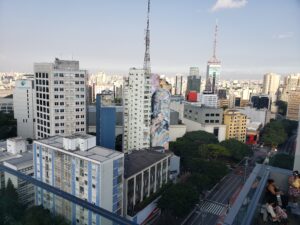 Vista da Japan House na avenida Paulista